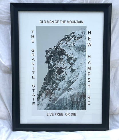 Old Man of the Mountain 18x24 framed