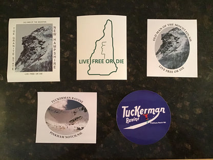 The Tuckerman Ravine and New Hampshire sticker