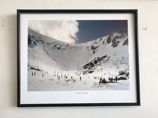 Tuckerman’s Spring Skiing Photograph 16x20 framed