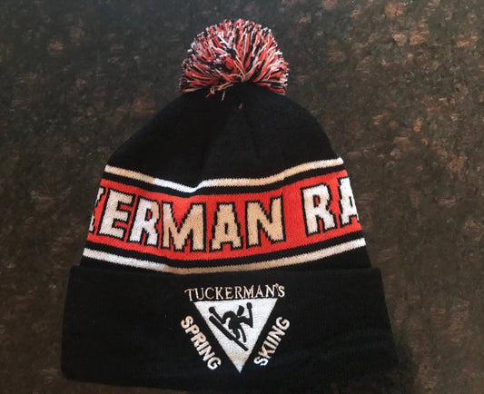 Tuckerman Ravine black/orange winter hat