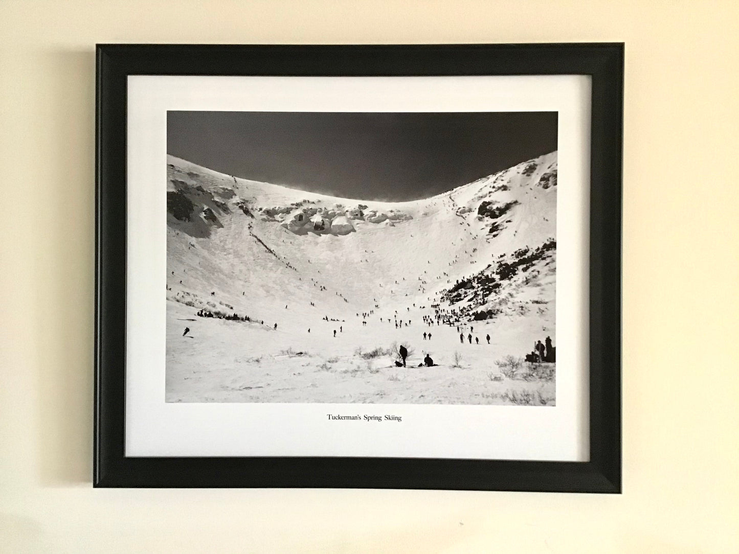 Tuckerman Ravine B&W 20x24 framed