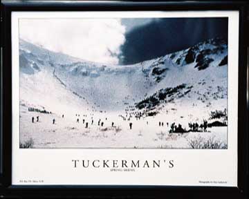 Tuckerman's Spring Skiing 8 x 10 framed